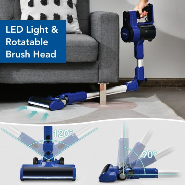 3-in-1 Handheld Cordless Stick Vacuum Cleaner Blue