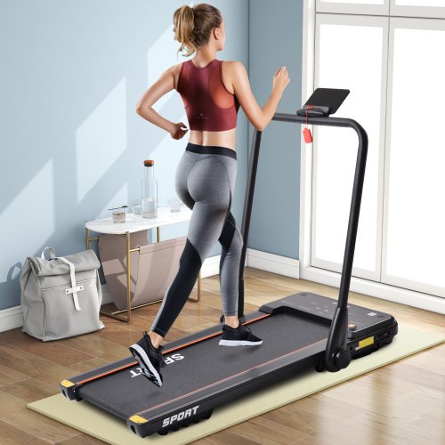 2.5HP Horizontally Foldable Electric Treadmill Motorized Running Machine ,Black