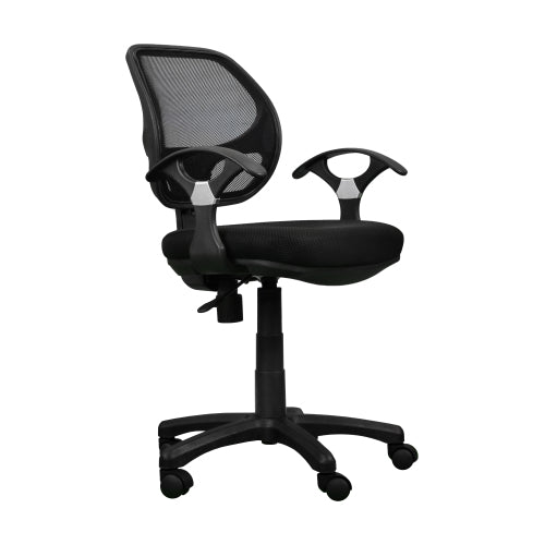 SUGIFT Techni Mobili Midback Mesh Task Office Chair, Black