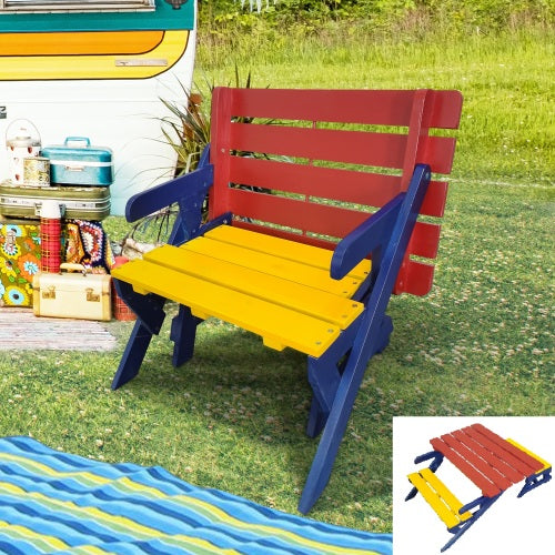 SUGIFT KID'S MULTI-FUNCTIONAL ARM CHAIR, TABLE+ 2 BENCHES