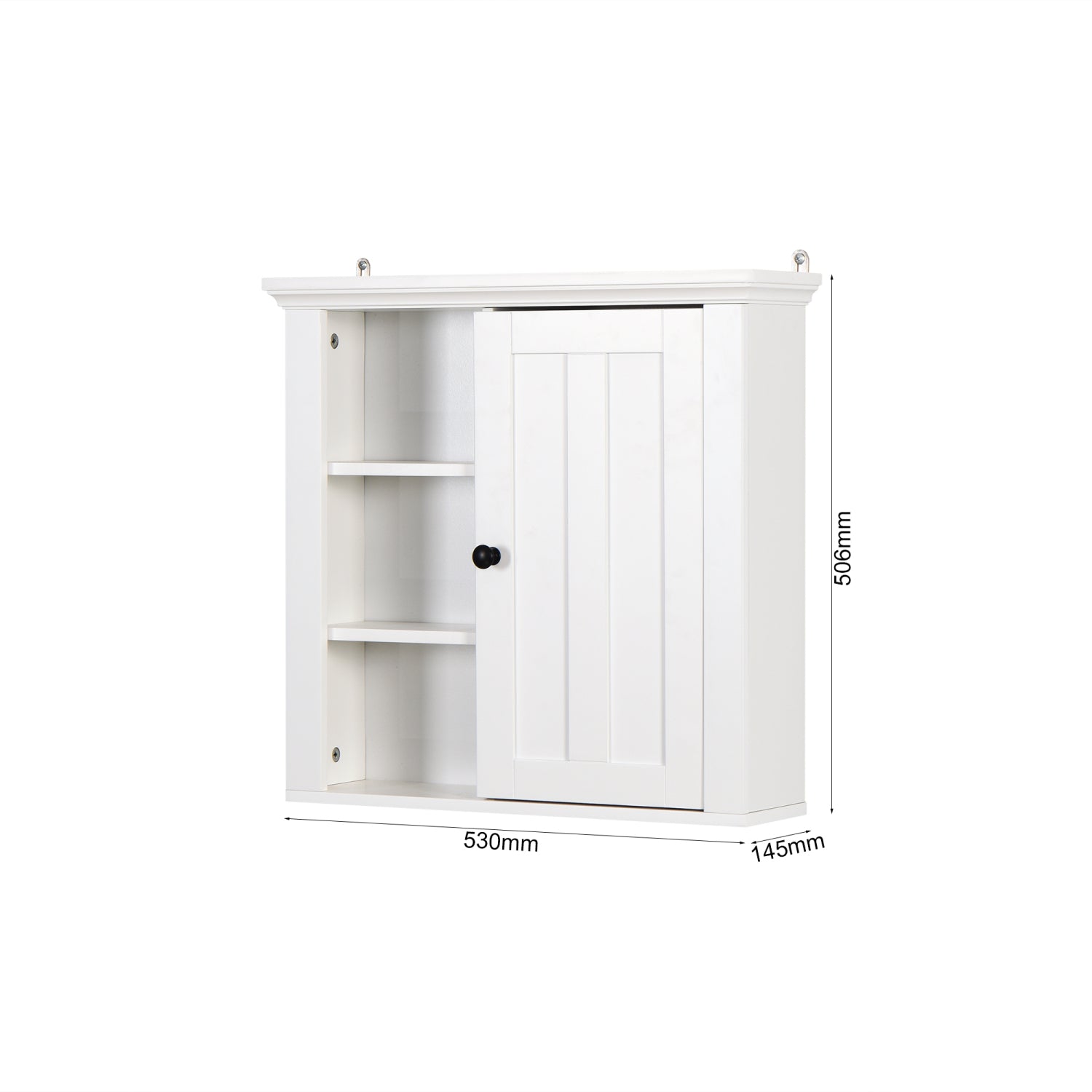 SUGIFT Bathroom Wooden Wall Cabinet with a Door 20.86x5.71x20 inch