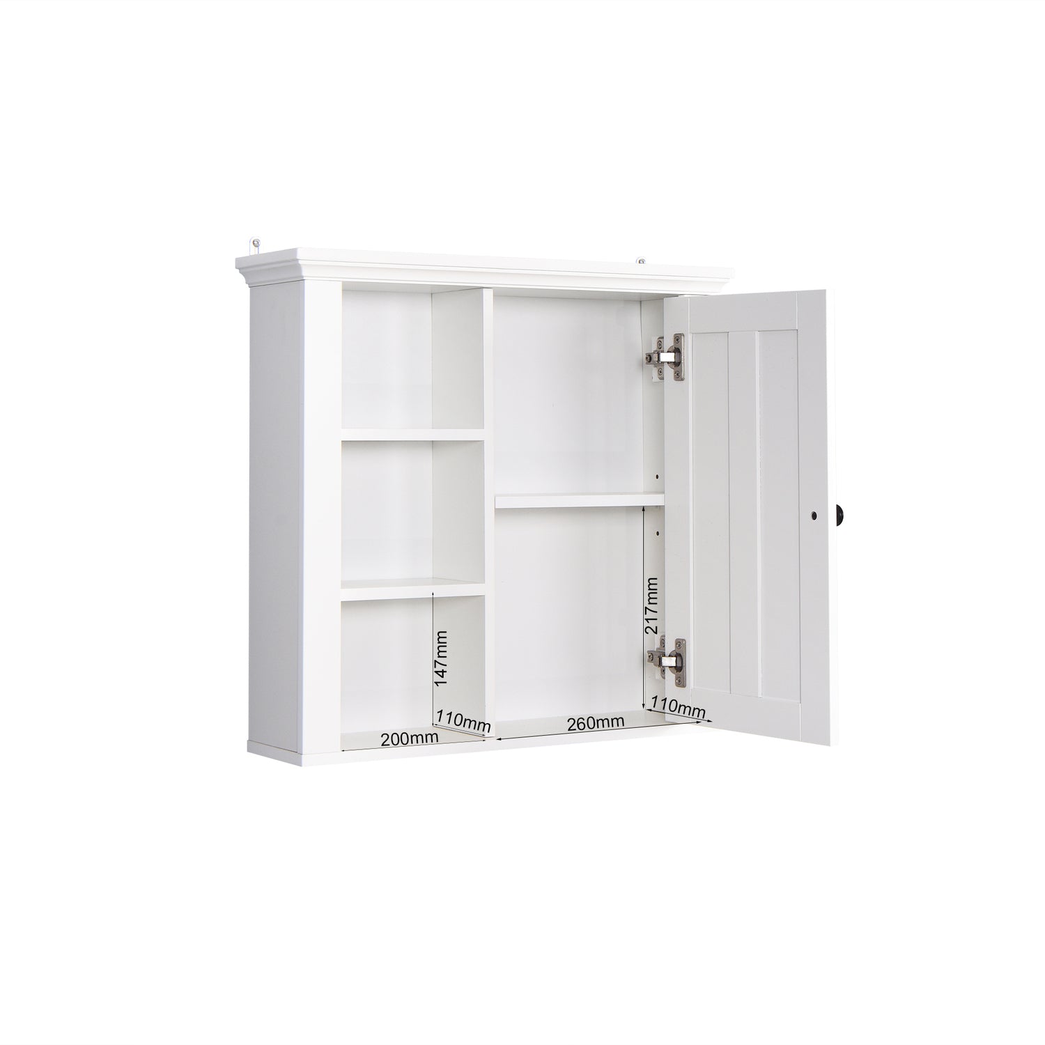 SUGIFT Bathroom Wooden Wall Cabinet with a Door 20.86x5.71x20 inch