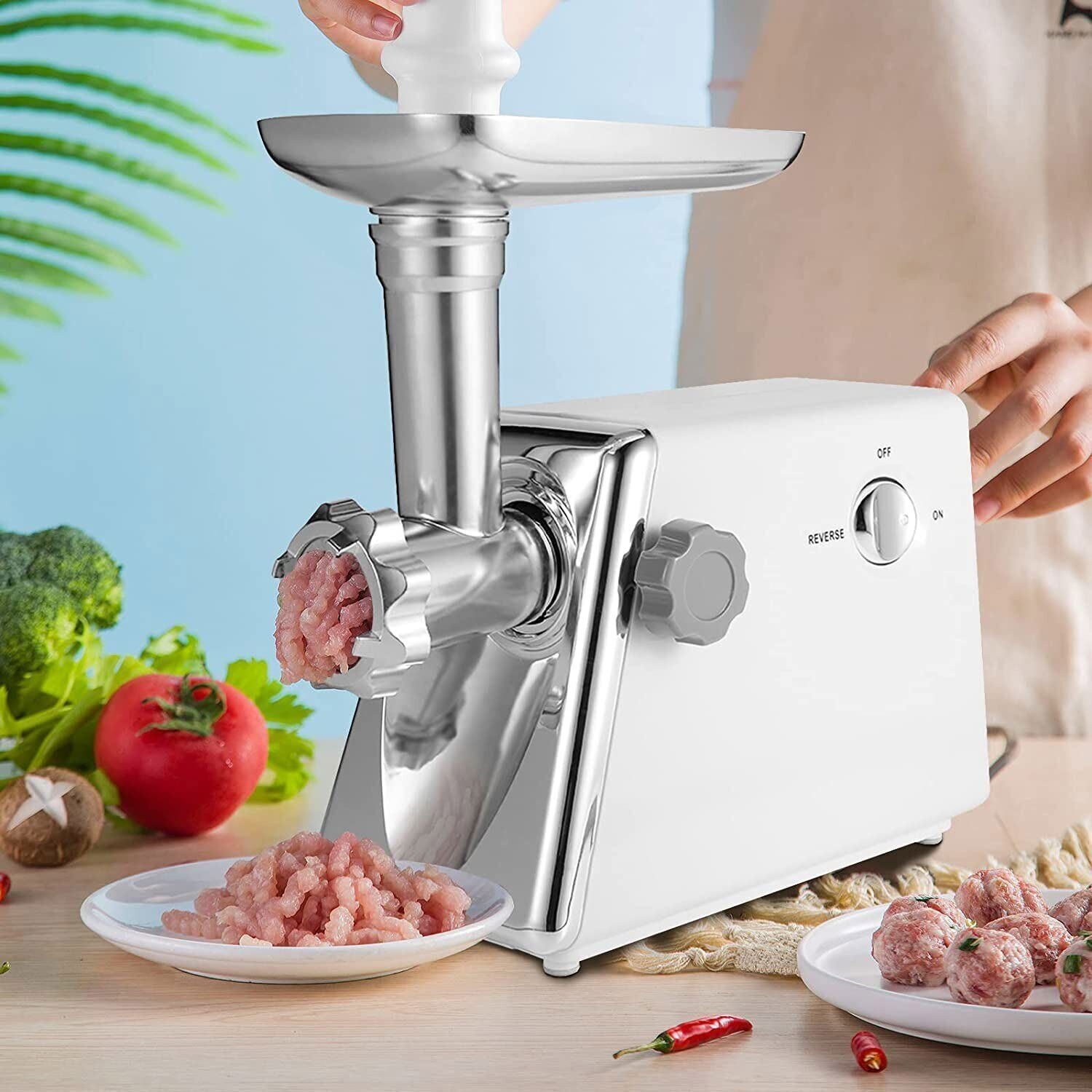 SUGIFT Simple Deluxe Electric Meat Grinder, Heavy Duty Meat Mincer, Food Grinder with Sausage & Kubbe Kit