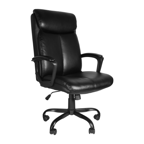 SUGIFT Office Desk Chair with High Quality PU Leather, Adjustable Height/Tilt, 360-Degree Swivel, 300LBS , Black