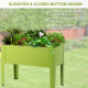 24.5 in. x 12.5 in. Fruit Green Metal Outdoor Elevated Garden Plant Flower Bed