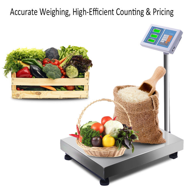 SUGIFT 660 lbs Weight Computing Digital Floor Platform Scale
