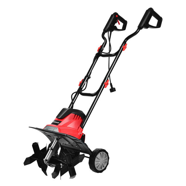 SUGIFT 14 Inch Corded Electric Tiller,Cultivator with 9-Inch Tilling Depth
