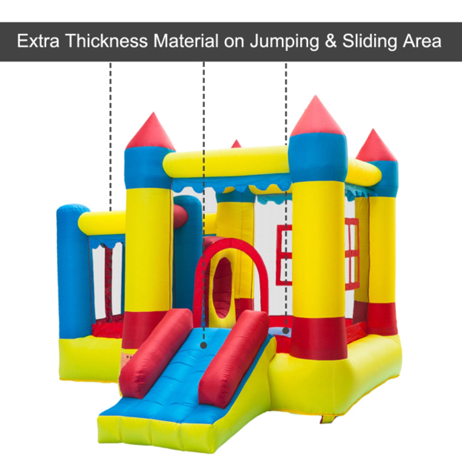 SUGIFT Inflatable Bounce House Castle Ball Pit Jumper Kids Play Castle,Thick Oxford Cloth