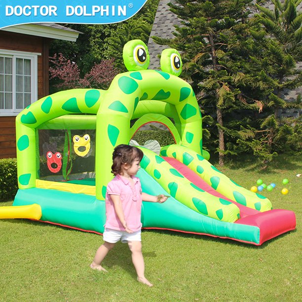 SUGIFT Inflatable Castle Kids Frog Bounce House Inflatable Bouncing Castle Jumping