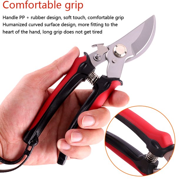 SUGIFT- Pruning Shears, Garden Shears, 8 in Professional, Garden Scissors, Gardening Shears, Garden Clippers