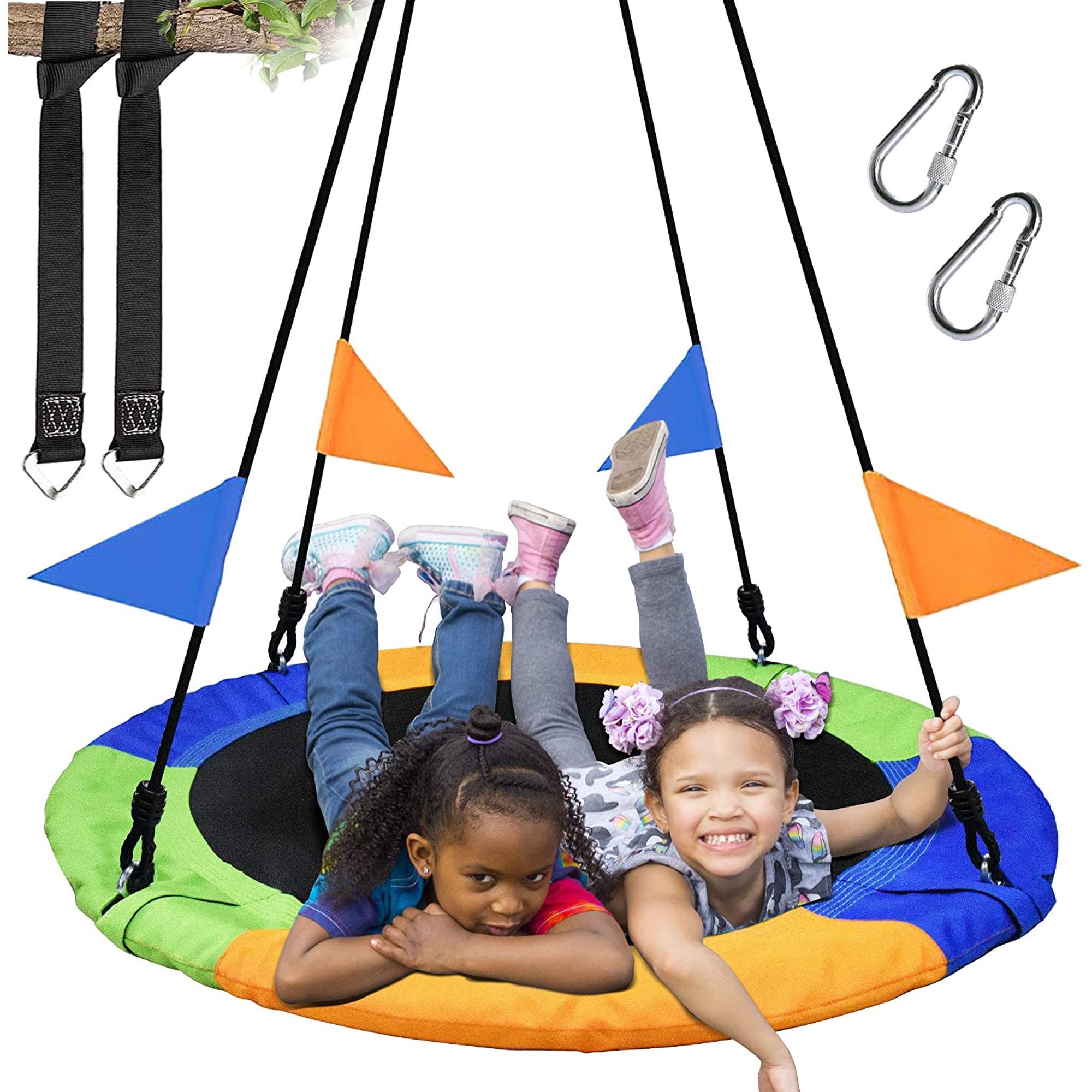 SUGIFT 40 Inch Tree Swing Saucer Swing, 800Lb Weight Capacity