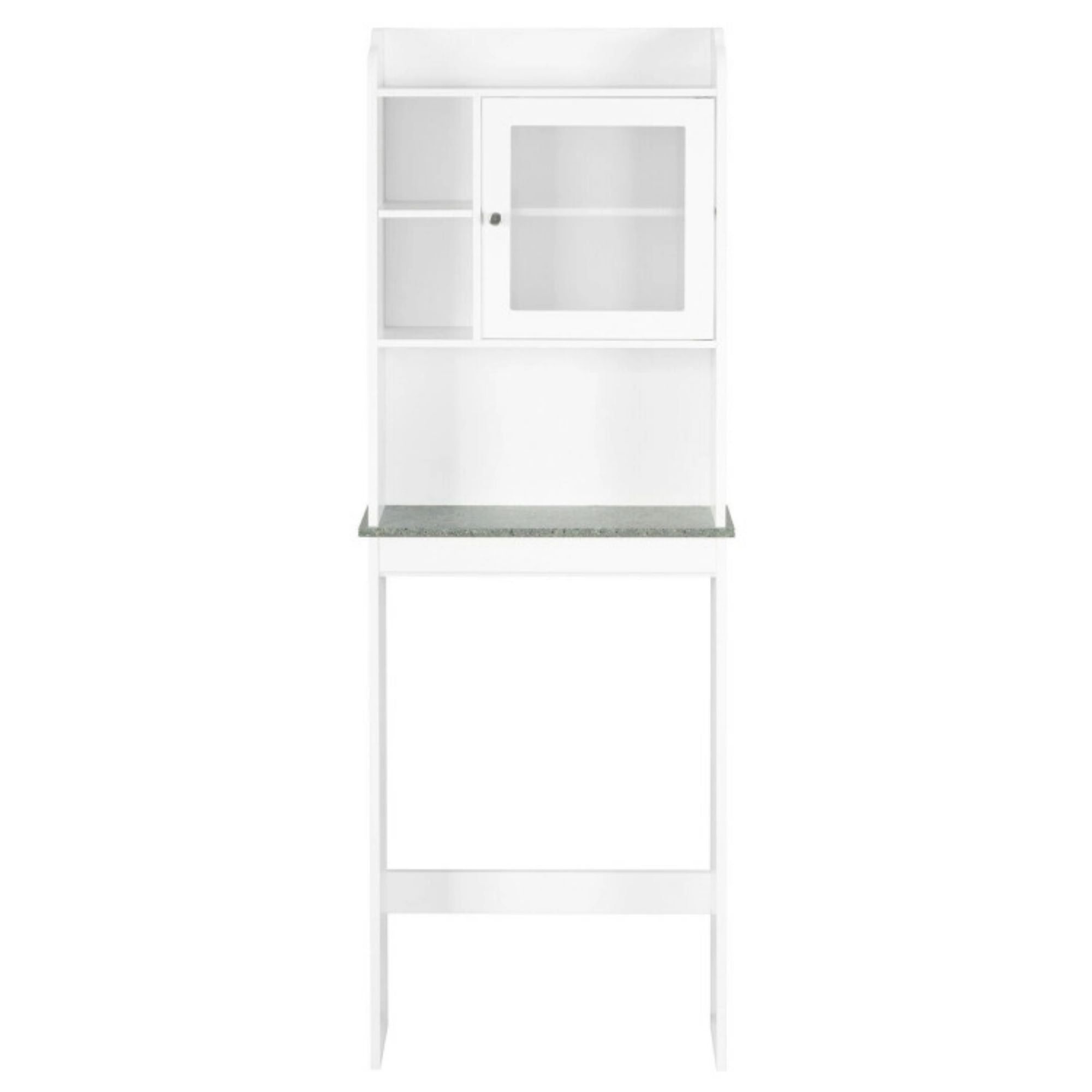 23.5 in. W x 68.5 in. H x 7.5 in. D Bathroom White Over-the-Toilet Storage