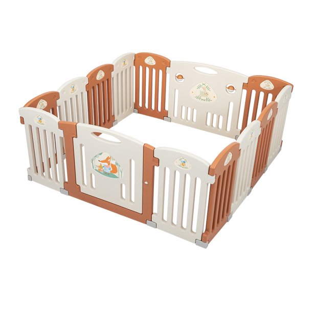 14 Panel Baby Playpen, Safety Play Yard, Home Indoor Outdoor