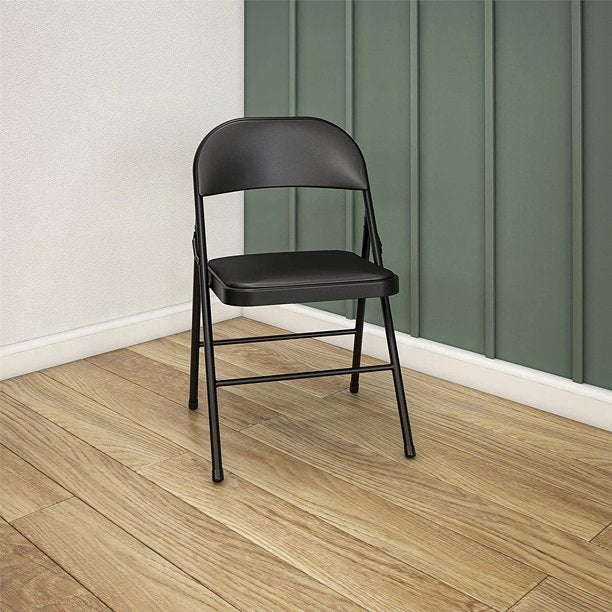 Folding Chair 6 Pack With Padded Black