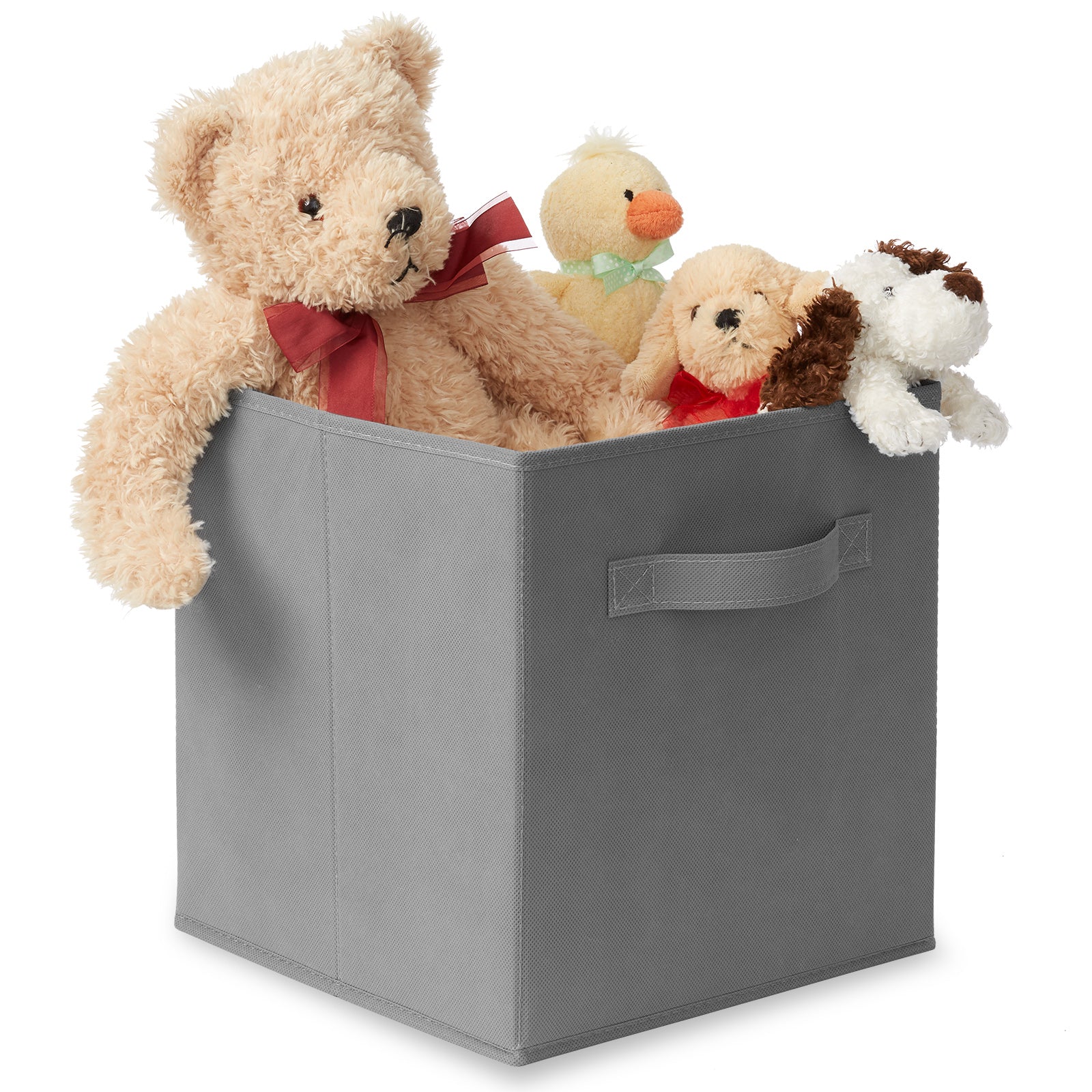 6 Pack - SUGIFT Foldable Cube Storage Bin, Grey