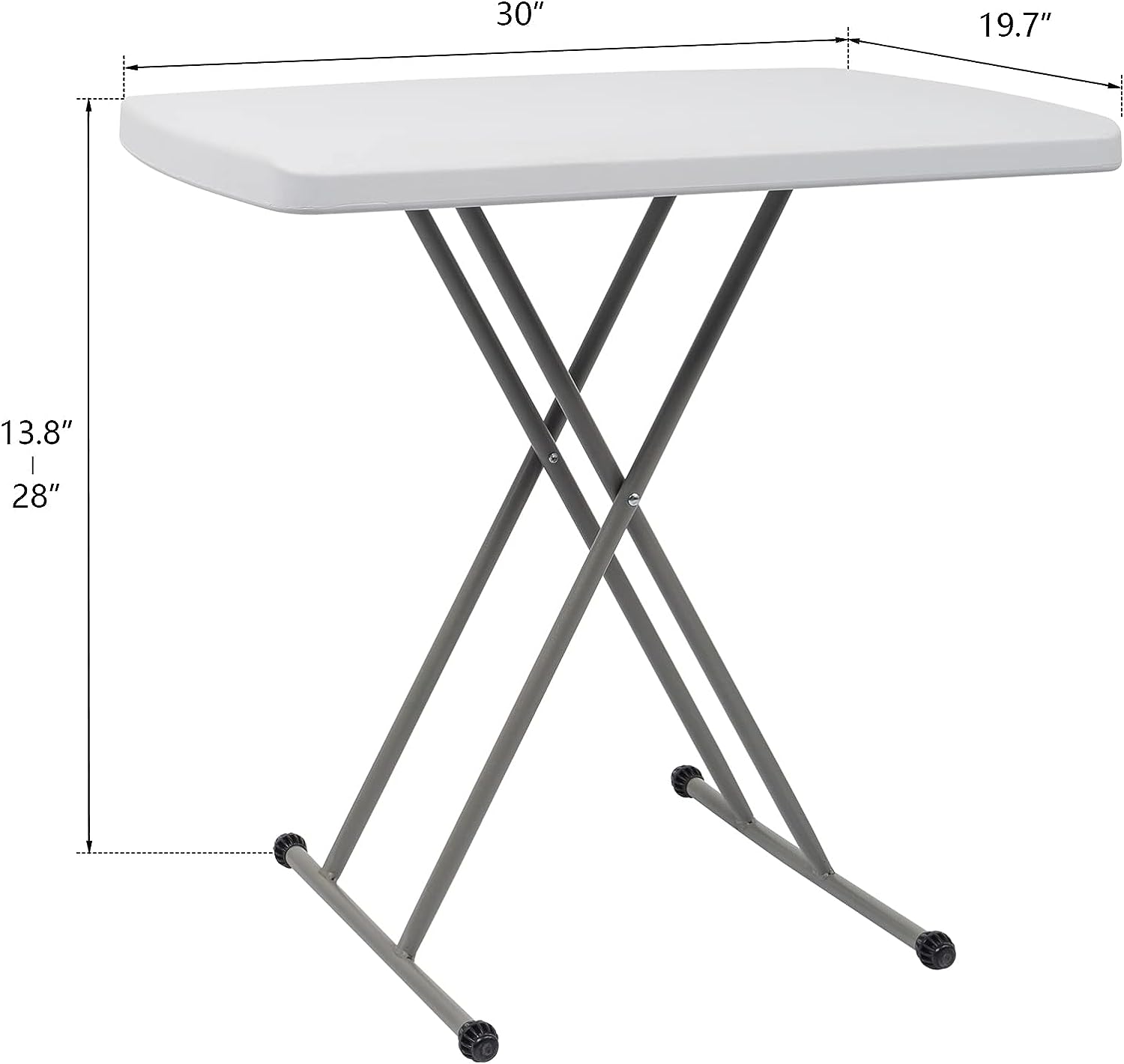 Adjustable Folding Table Personal Laptop TV Tray