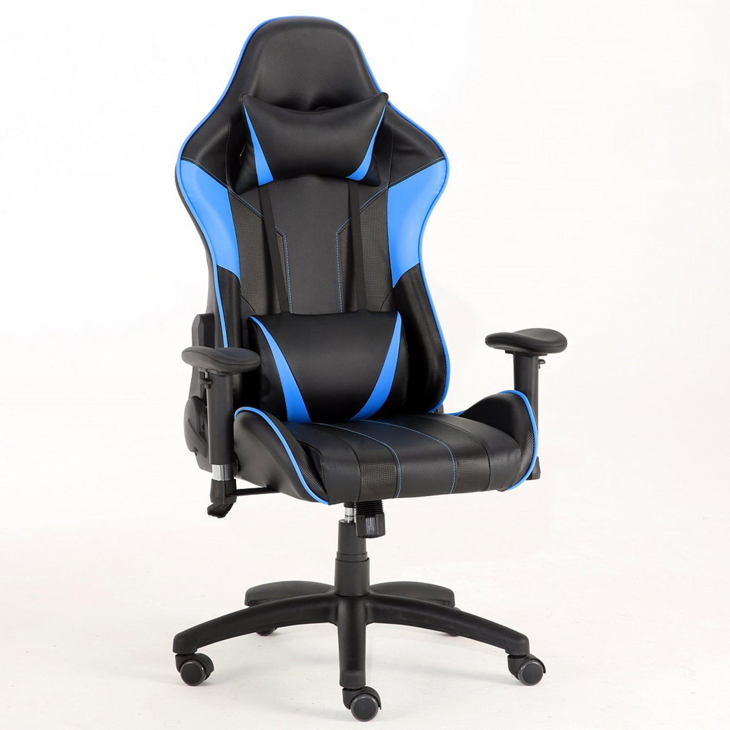 SUGIFT Gaming Chairs, Office Swivel Chairs, with headrest and Lumbar Pillow, Blue