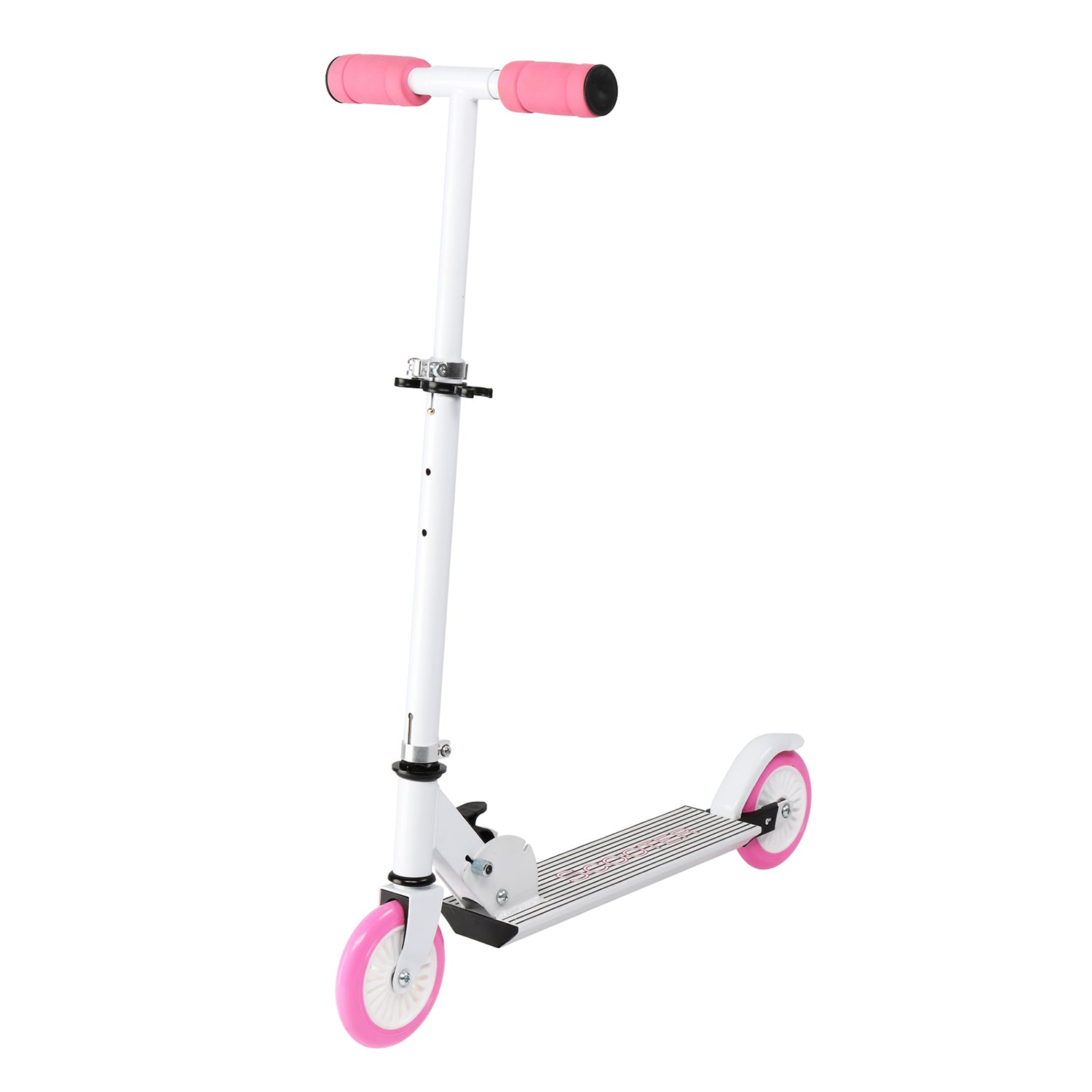 SUGIFT Adjustable Scooter, Alloy Scooter, Suitable for Children over 5 Years Old, White