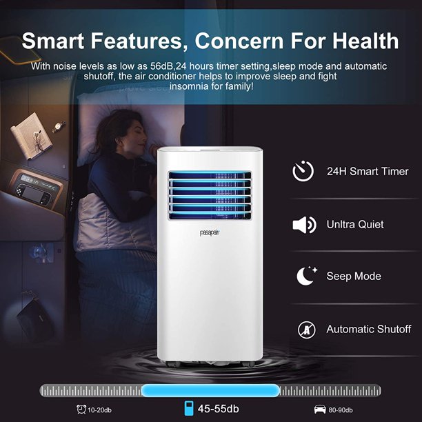 SUGIFT Portable Air Conditioner/Air Cooler 10000 BTU with Dehumidifier&Fan Mode