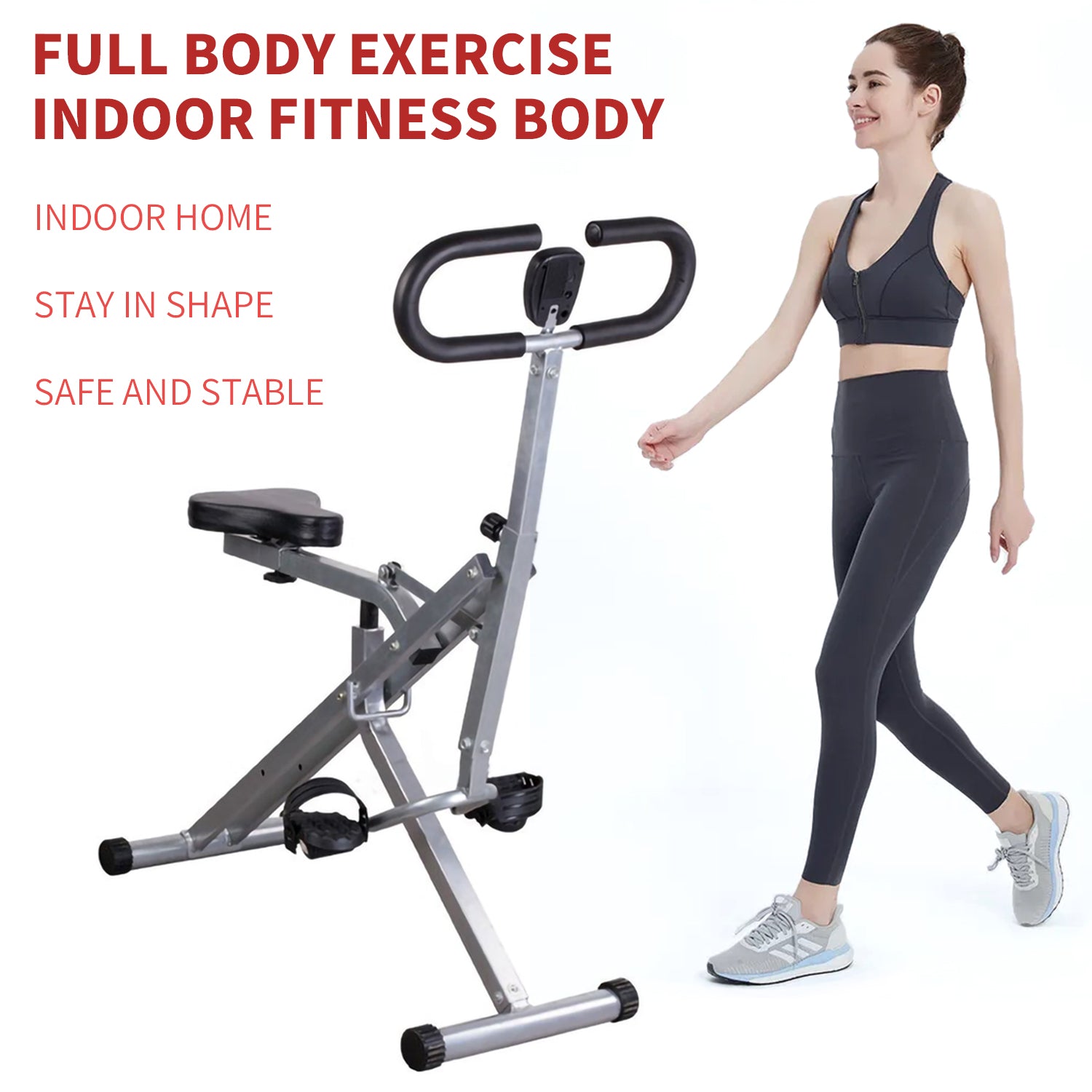SUGIFT Squat Auxiliary Training Device, Abdominal Training Device, Can Exercise Waist, Hips, Thighs