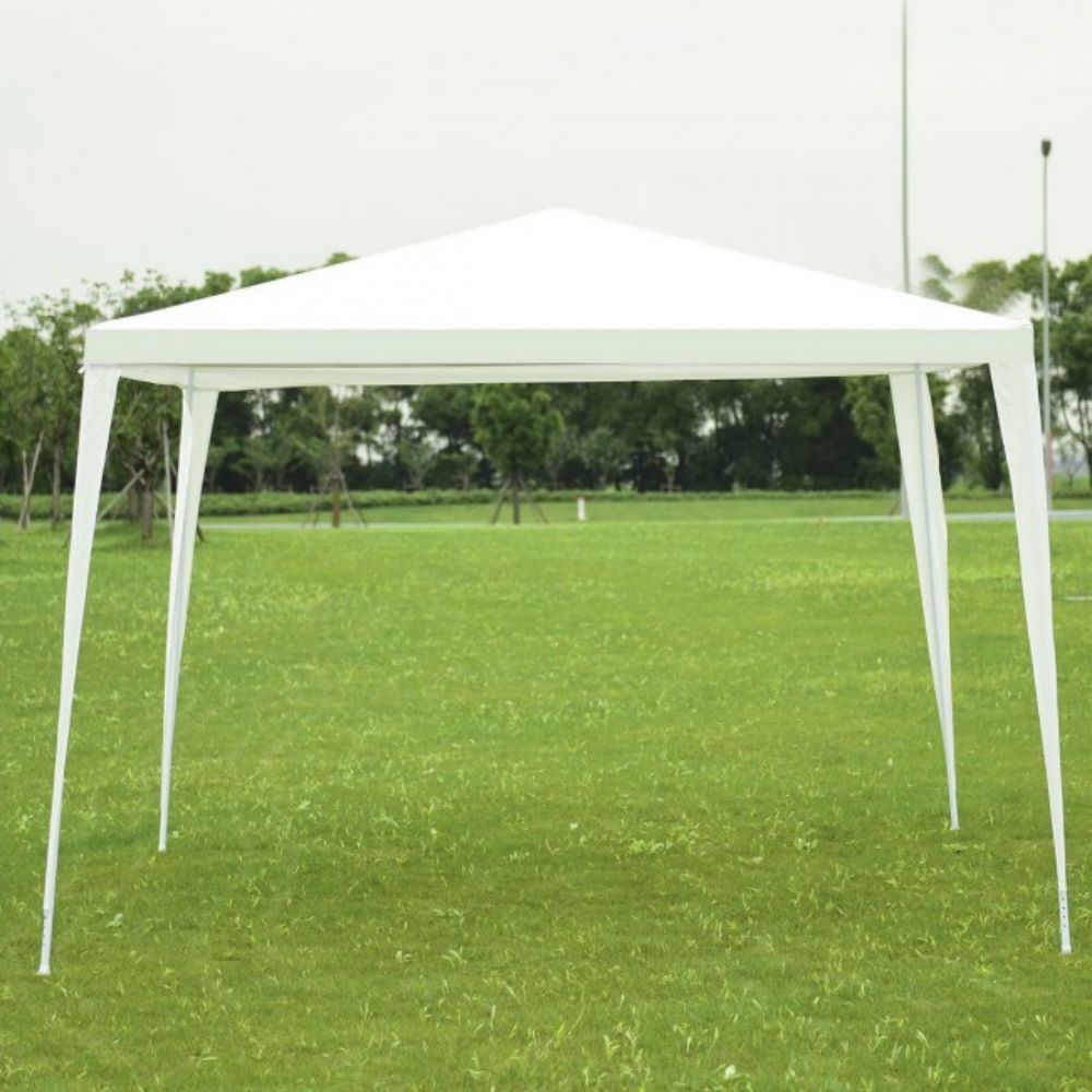 10 ft. x 10 ft. White Outdoor Canopy Tent for Backyard