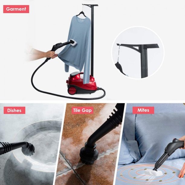 2000W Heavy Duty Multi-purpose Steam Cleaner Mop Portable Detachable