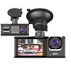 SUGIFT Dual Dash Cam 1296P HD Dash Camera Night Vision Car Camera with 2 inch LCD Display Parking Mode G-Sensor