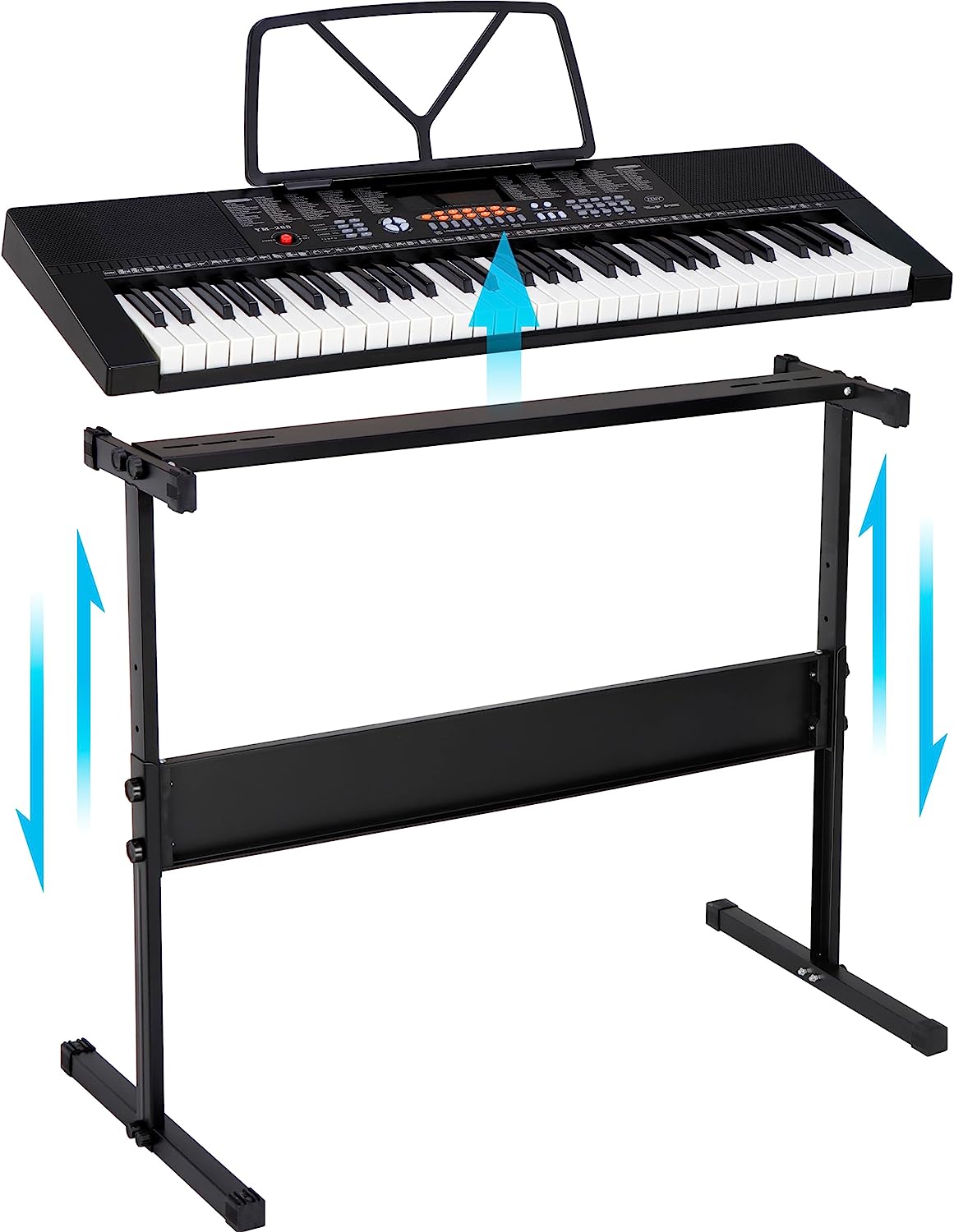 61 Key Keyboard Piano for Beginners with Speakers Stand Bench