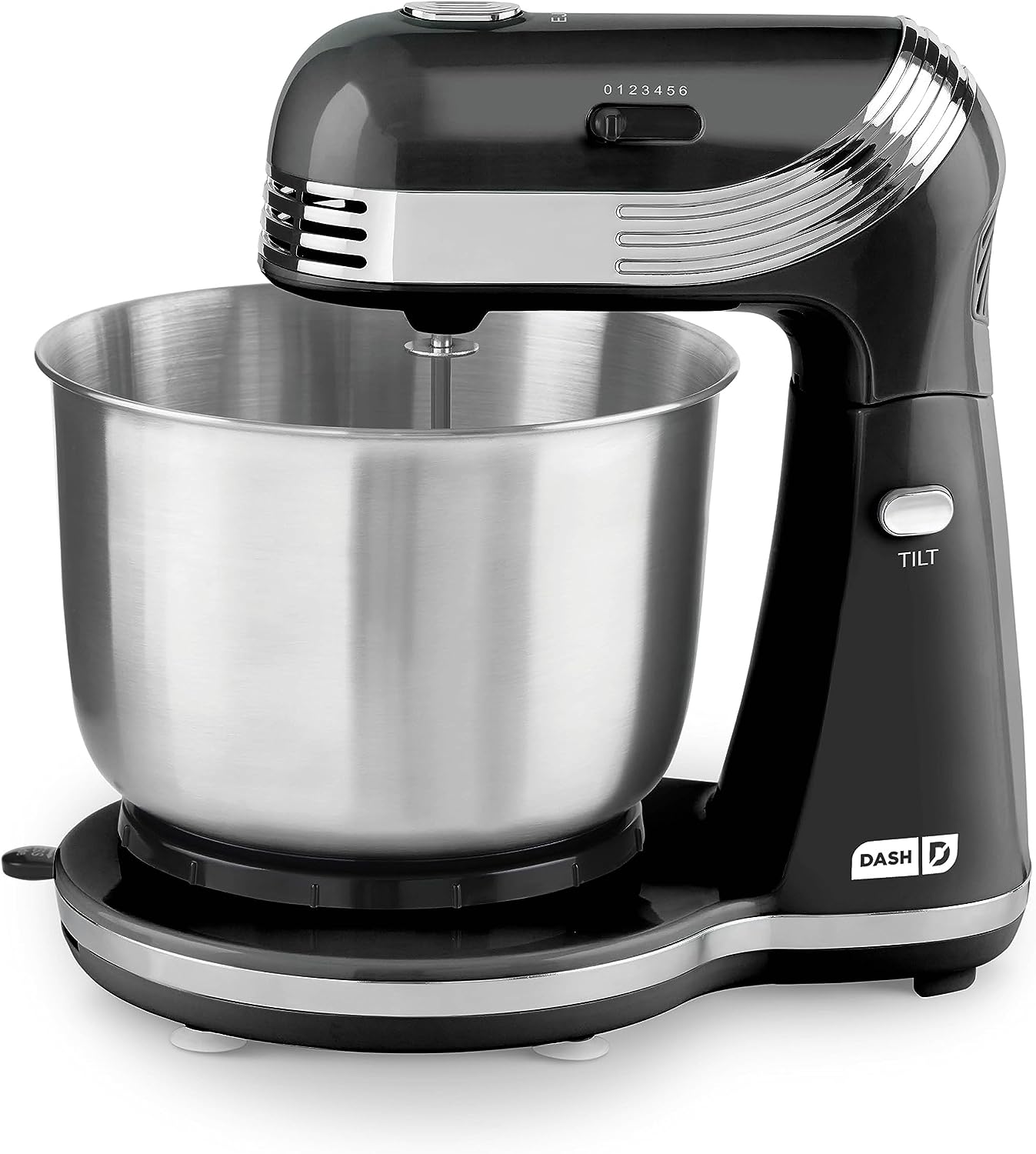 6 Speed Stand Mixer with 3 qt Stainless Steel Mixing Bowl