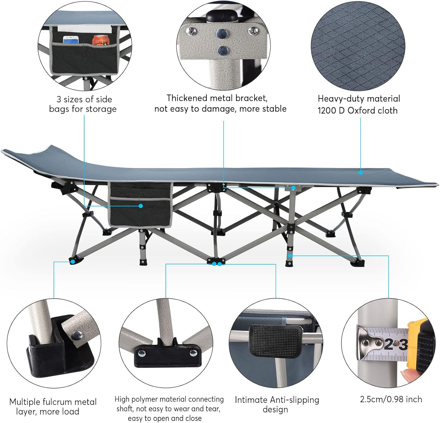 Folding Camping Cot for Adults