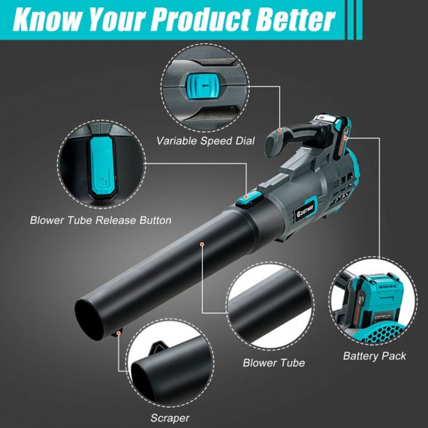 Leaf Blower Electrical Cordless Handheld Leaf Blower with Battery and Charger