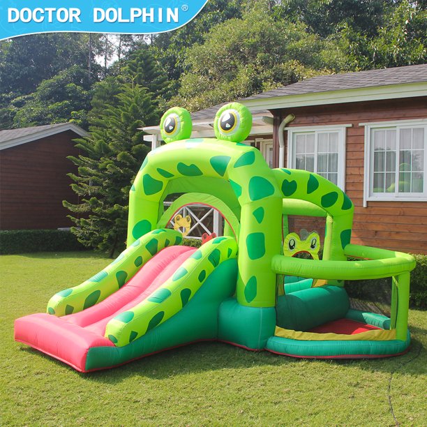 SUGIFT Inflatable Castle Kids Frog Bounce House Inflatable Bouncing Castle Jumping