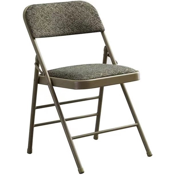 2-Pack (Fabric/Vinyl) Metal Foam Padded Steel Frame Folding Chair