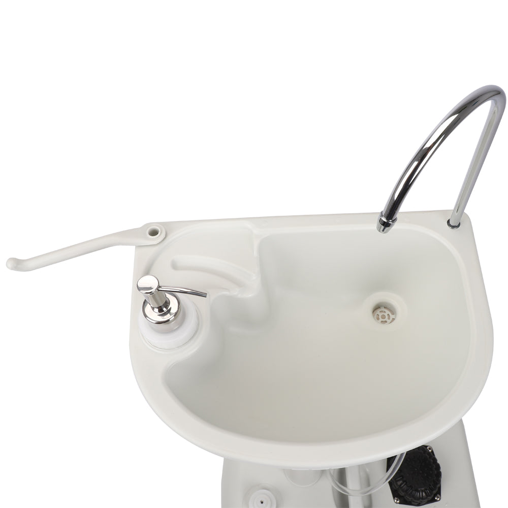 Portable Removable Outdoor Wash Basin White