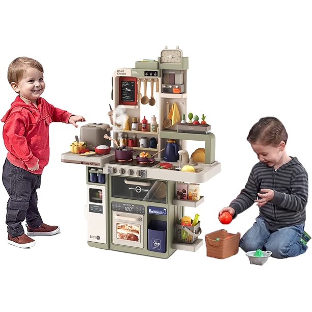 SUGIFT Kids Kitchen Playset with Cereal Container Mini Planter Kitchen Toy