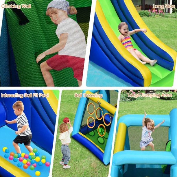 Kids Inflatable Climbing Bounce House without Blower