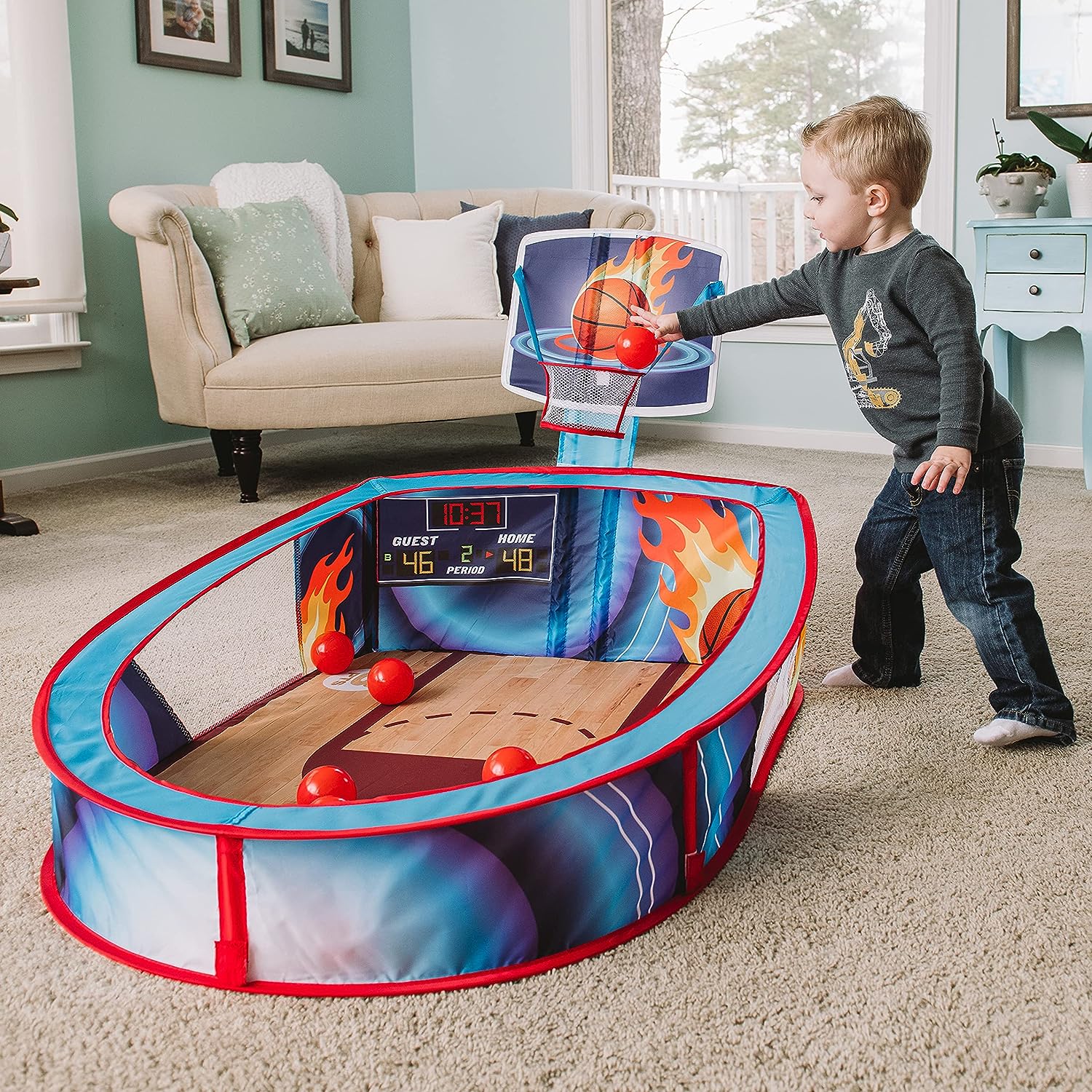 Basketball Ball Pit with Balls Included