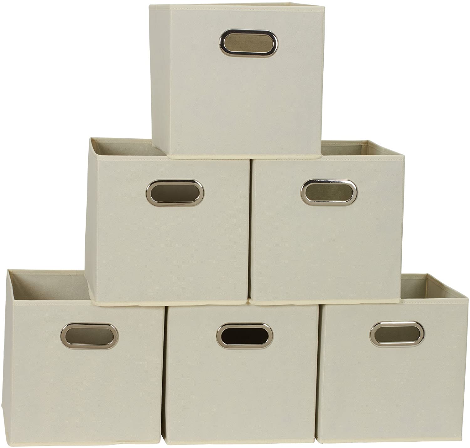 SUGIFT Open Fabric Storage Cube Bins, Set of 6