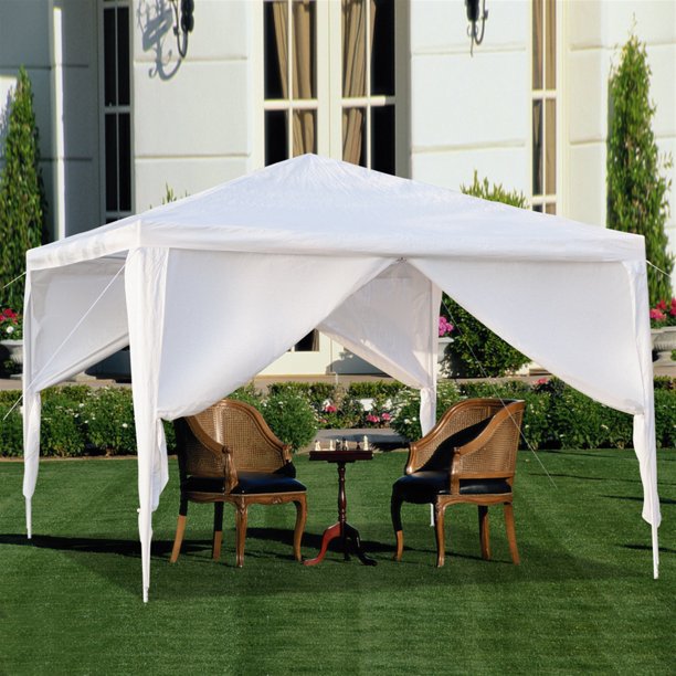 SUGIFT Party Tents,10x10in Waterproof Gazebos,Sunshades Shelter Commercial Tent for Wedding,Events with Removable Sidewalls Thicken Steel Tube (10x10in w/3 Sidewalls)