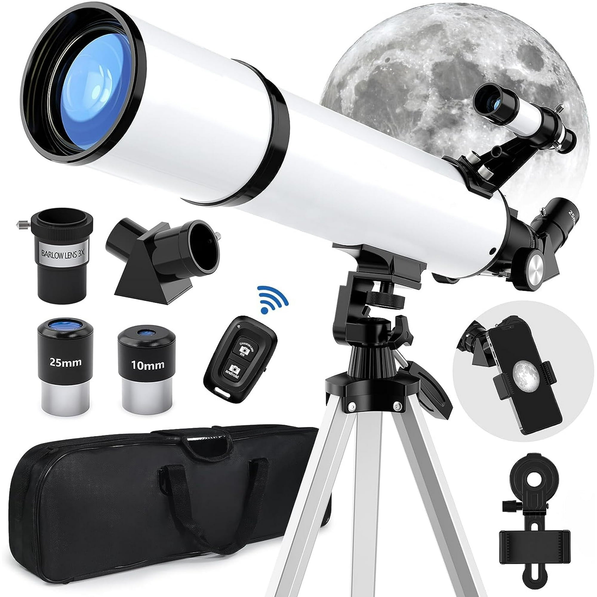 SUGIFT 80mm Aperture Telescopes for Adults Astronomy