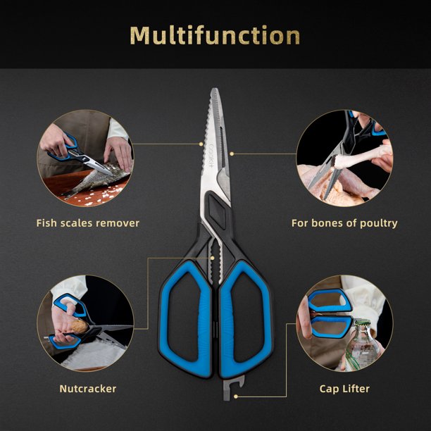SUGIFT Kitchen Scissors, Kitchen Shears Heavy Duty Stainless Steel Chef Shears Utility Come Apart Food Shears