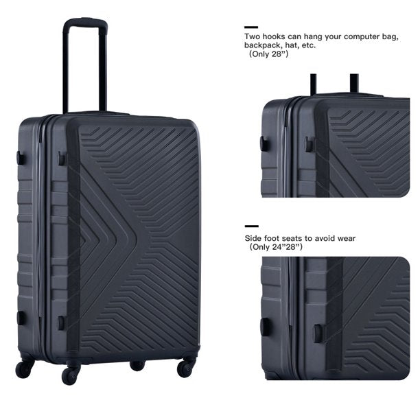 SUGIFT 3 Piece Luggage Sets, Suitcase Lightweight Set