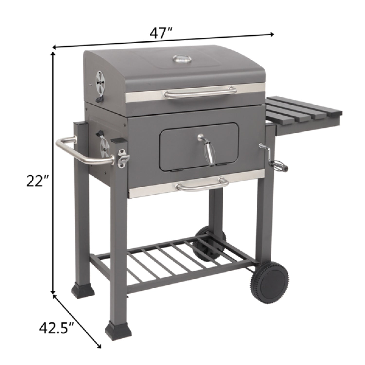 SUGIFT Grill Barbecue Picnic Grills Kebab Stove Charcoal Oven with Waterproof Black BBQ Grills for Yard Garden Outdoor