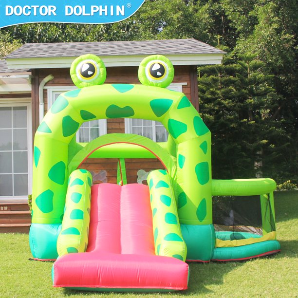 SUGIFT Inflatable Castle Kids Frog Bounce House Inflatable Bouncing Castle Jumping