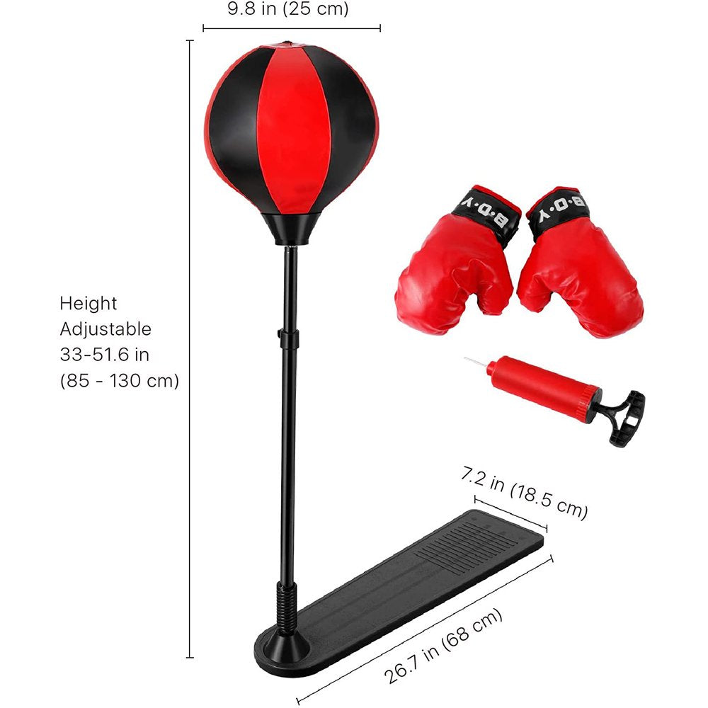 Youth Boxing Set with Gloves Adjustable Height Stand 35¡± to 50¡± high