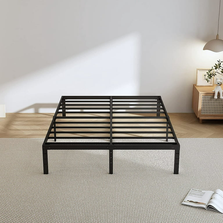 14 Inch Full Bed Frame Durable Platform Bed Frame Non-Slip Metal Bed Frame