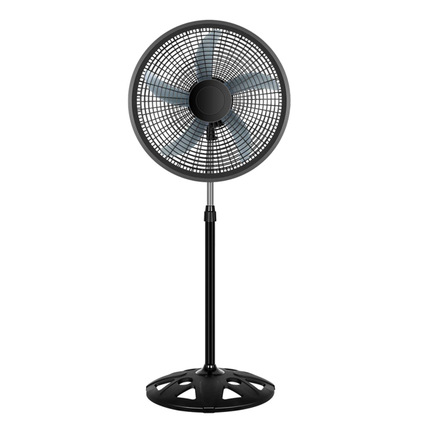 SUGIFT Oscillating Fan Stand Fan Pedestal Fan, Adjustable 3 Levels Speed 90¡ãHorizontal Oscillating 18in Black