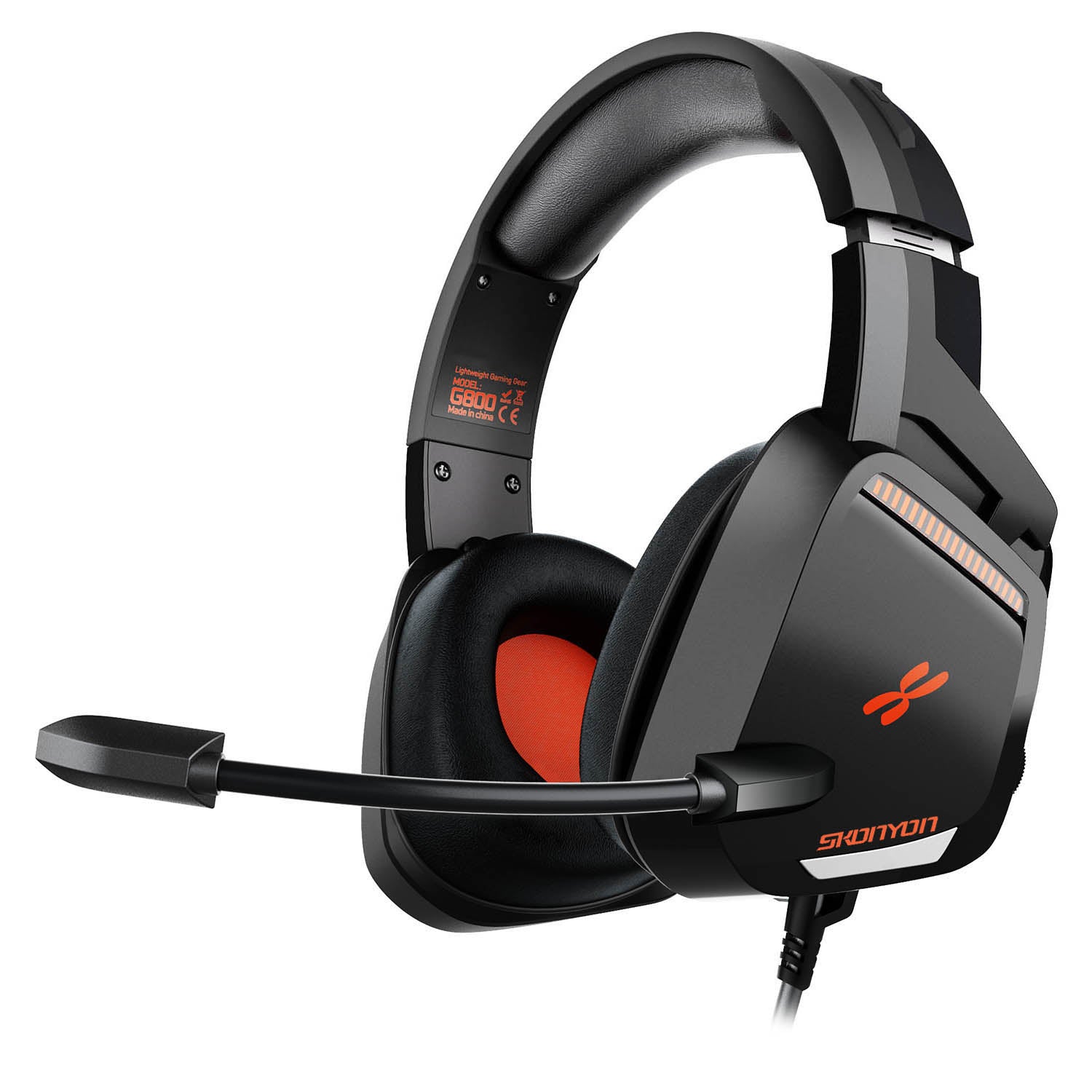 SUGIFT Gaming Headset G800 Noise Reduction Headphones Black