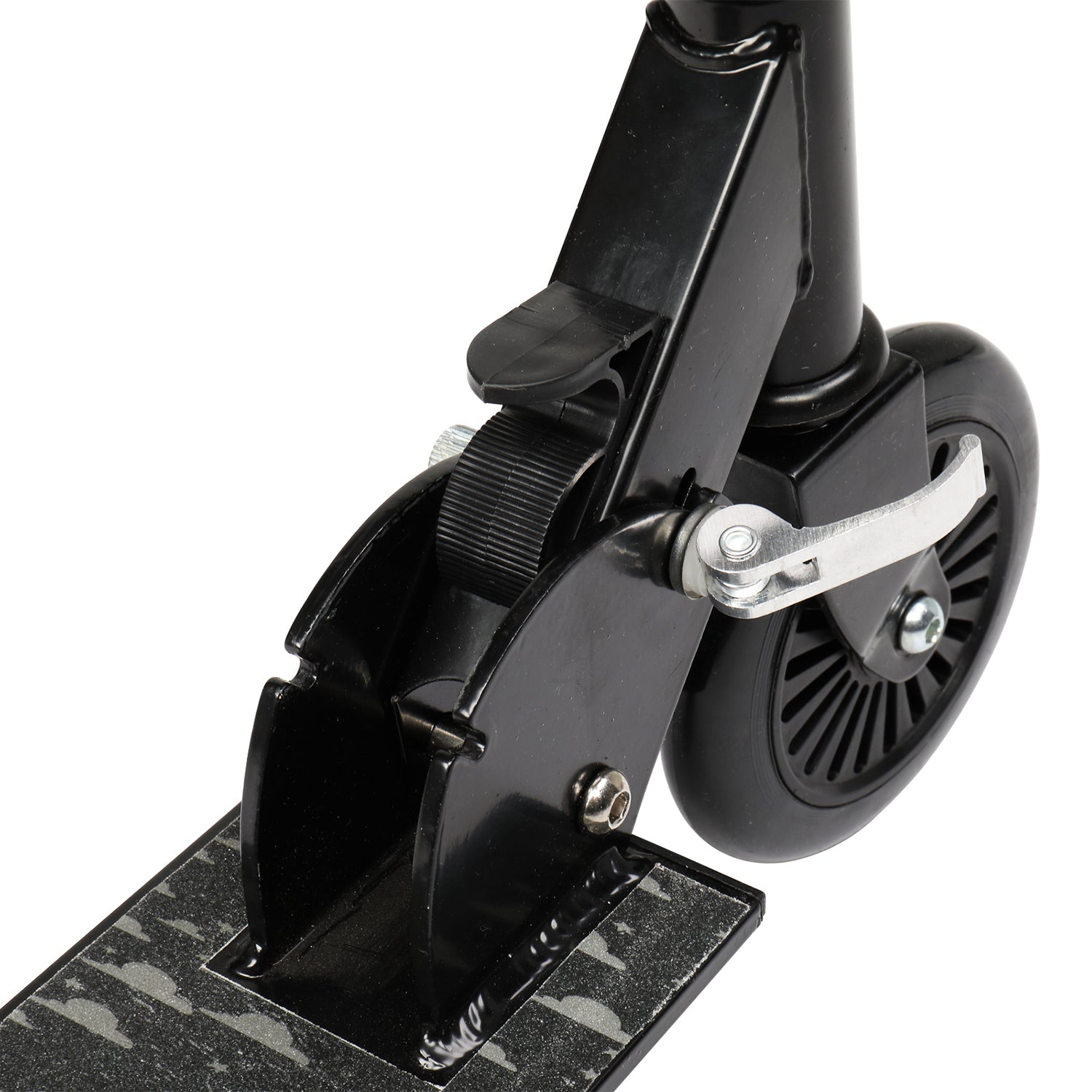 SUGIFT Youth Scooter, 3 Height Adjustable, Alloy Easy Foldable Black Scooter