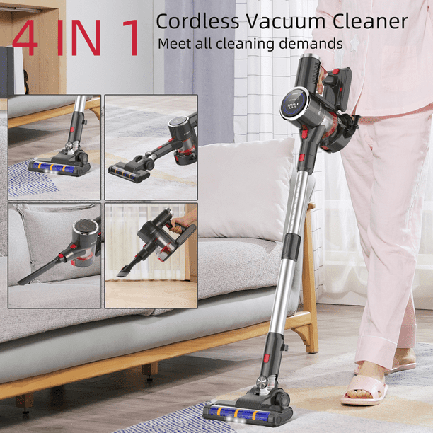 SUGIFT Cordless Vacuum Cleaner, 4 in 1 20000Pa Stick Vacuum with LED Display